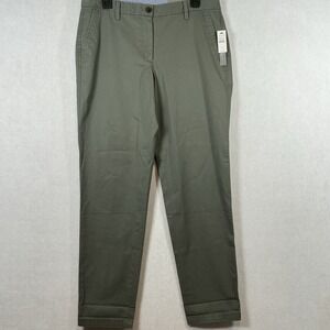 Talbots Womens Girlfriend‎ Chinos Green Size 6 NWT